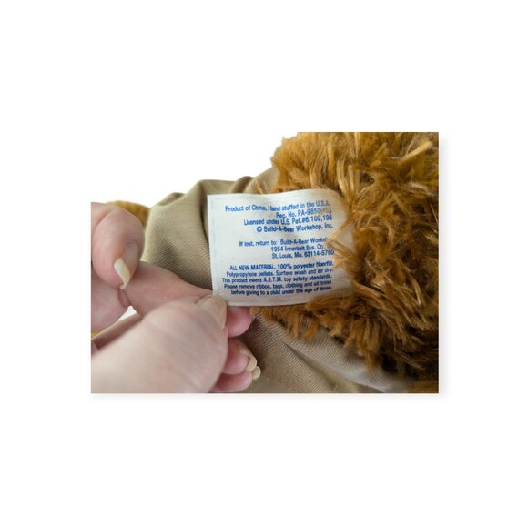 Build-A-Bear BAB Centennial Series Edition 2001 Teddy Bear w/Golfer's Outfit - Picture 9 of 11